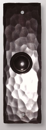 Hammered Copper doorbell button
