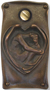 Scultpered Figure doorbell button