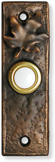 narrow panel bell button with maple leaf 