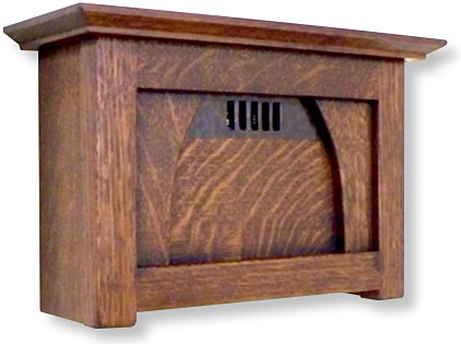 Norfolk solid quartersawn white oak craftsman style doorbell